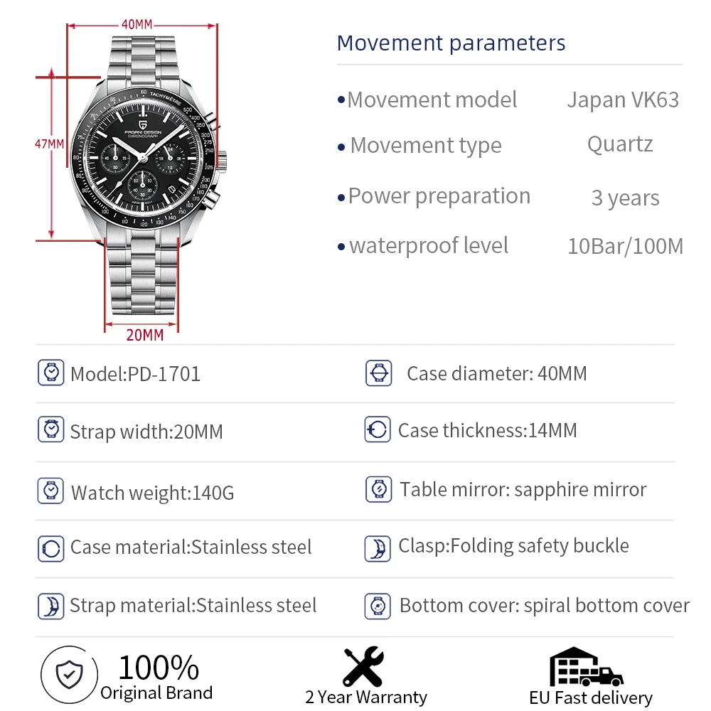 PAGANI DESIGN PD-1701 Men's Watch